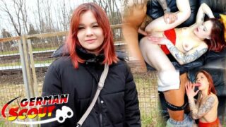 GERMAN SCOUT – Petite German Redhead Girl Lizzy Rose Pickup for Casting Fuck